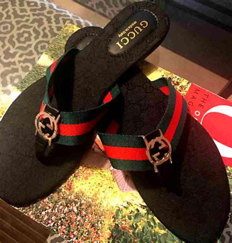 fake gucci flip flops mens|knockoff gucci slides.